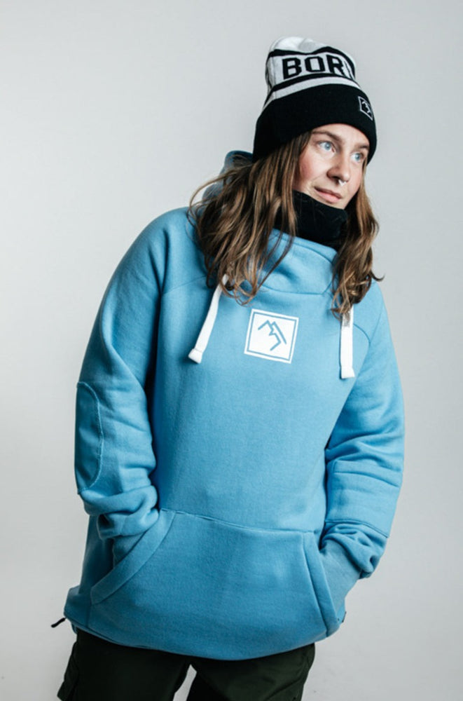 
                  
                    Load image into Gallery viewer, Blue snowboard hoodie
                  
                