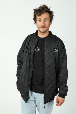 
                  
                    Load image into Gallery viewer, Black quilted jacket
                  
                