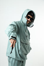 Pastel green skiwear