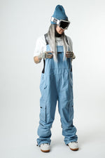 Blue Snowboard Bib Pants