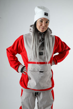 
                  
                    Load image into Gallery viewer, Red Waterproof ski jacket
                  
                