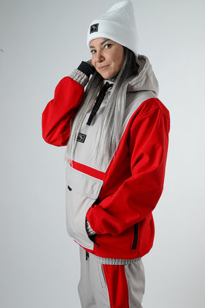 
                  
                    Load image into Gallery viewer, Red Waterproof ski jacket
                  
                