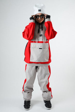
                  
                    Load image into Gallery viewer, Red Waterproof ski jacket
                  
                