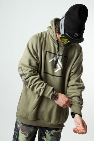 
                  
                    Load image into Gallery viewer, Green snowboard hoodie
                  
                