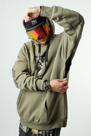 
                  
                    Load image into Gallery viewer, Green snowboard hoodie
                  
                