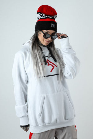 
                  
                    Load image into Gallery viewer, White Snowboard Hoodie
                  
                