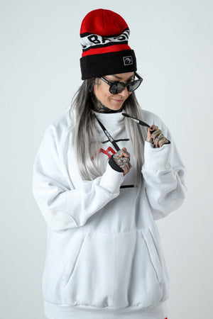 
                  
                    Load image into Gallery viewer, White Snowboard Hoodie
                  
                