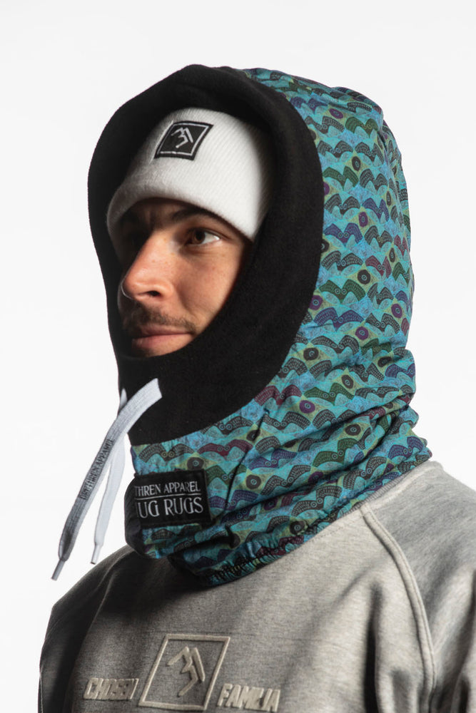 Blue Snowboard Hood
