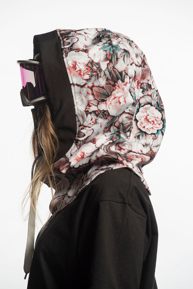 floral snowboarding technical hood