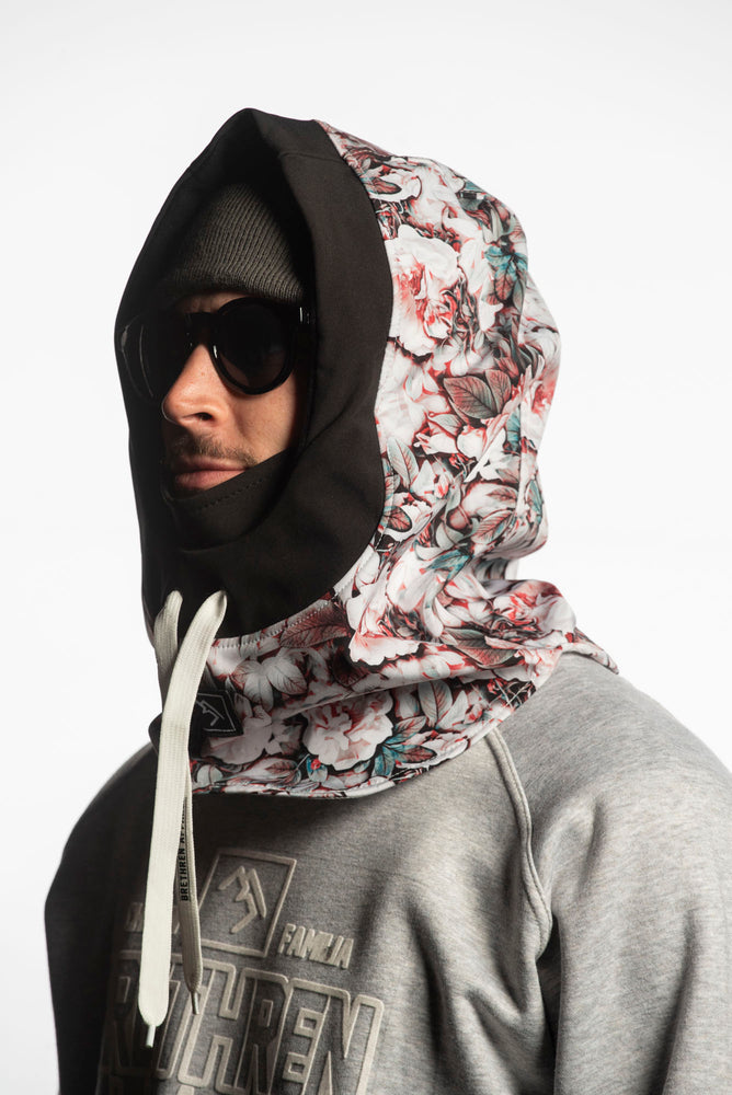 floral snowboarding technical hood