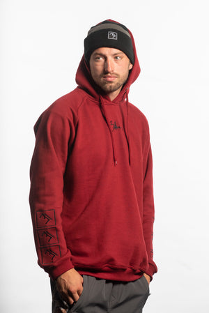 
                  
                    Load image into Gallery viewer, Stacked Hoodie - Deep Red
                  
                