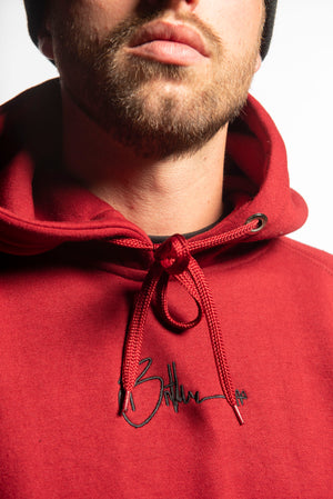 
                  
                    Load image into Gallery viewer, Stacked Hoodie - Deep Red
                  
                