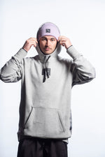 mens snowboarding hoodie grey