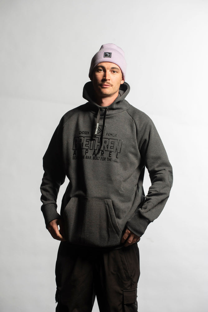 snowboard hoodie charcoal