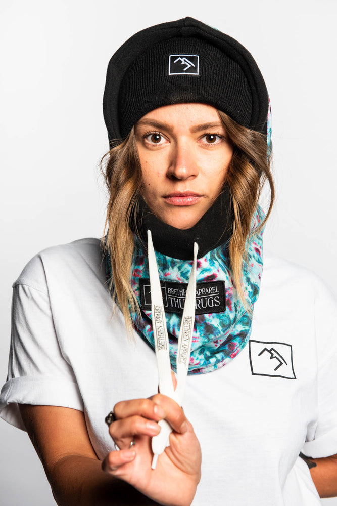 Tie Dye snowboard hood