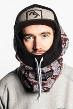 Snowboard helmet hood