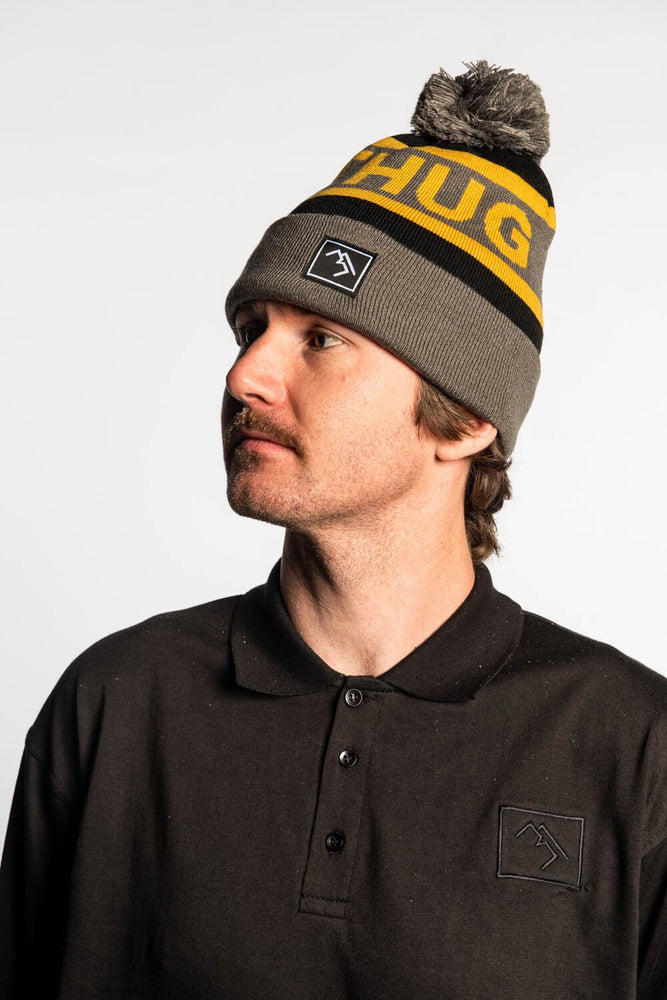 Bobble Hat - Black and Gold - brethrenapparel