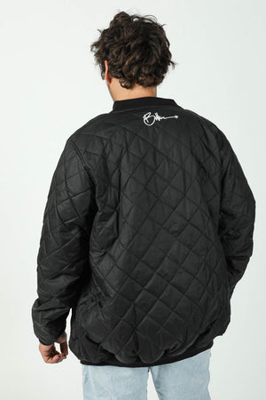 
                  
                    Load image into Gallery viewer, Black quilted jacket
                  
                