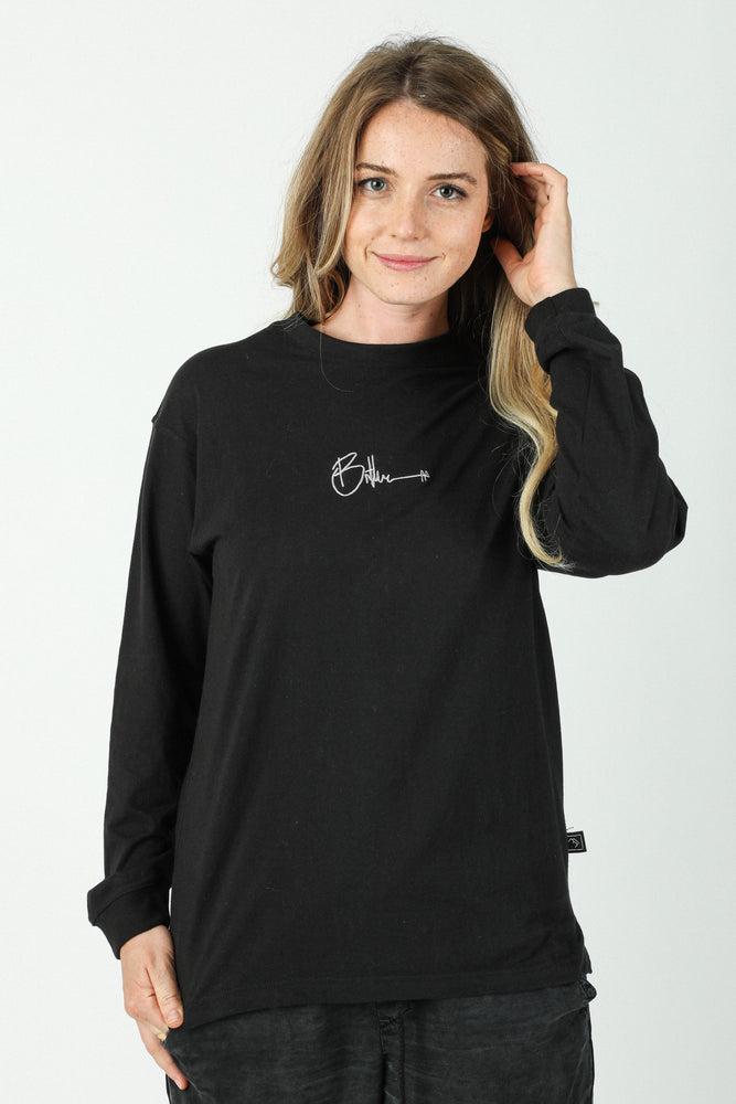 Staple Tee - Long sleeve Black