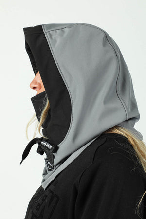 
                  
                    Load image into Gallery viewer, grey snowboard hood
                  
                