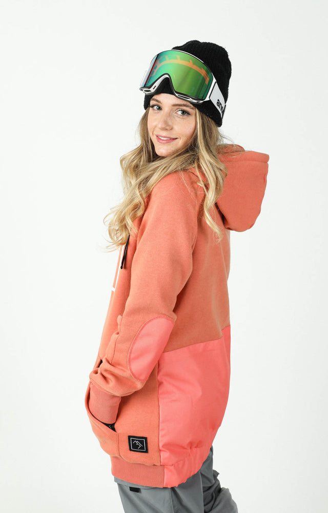 peach snowboard hoodie