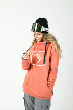 peach snowboard hoodie
