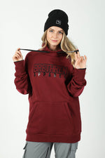 maroon snowboard hoodie