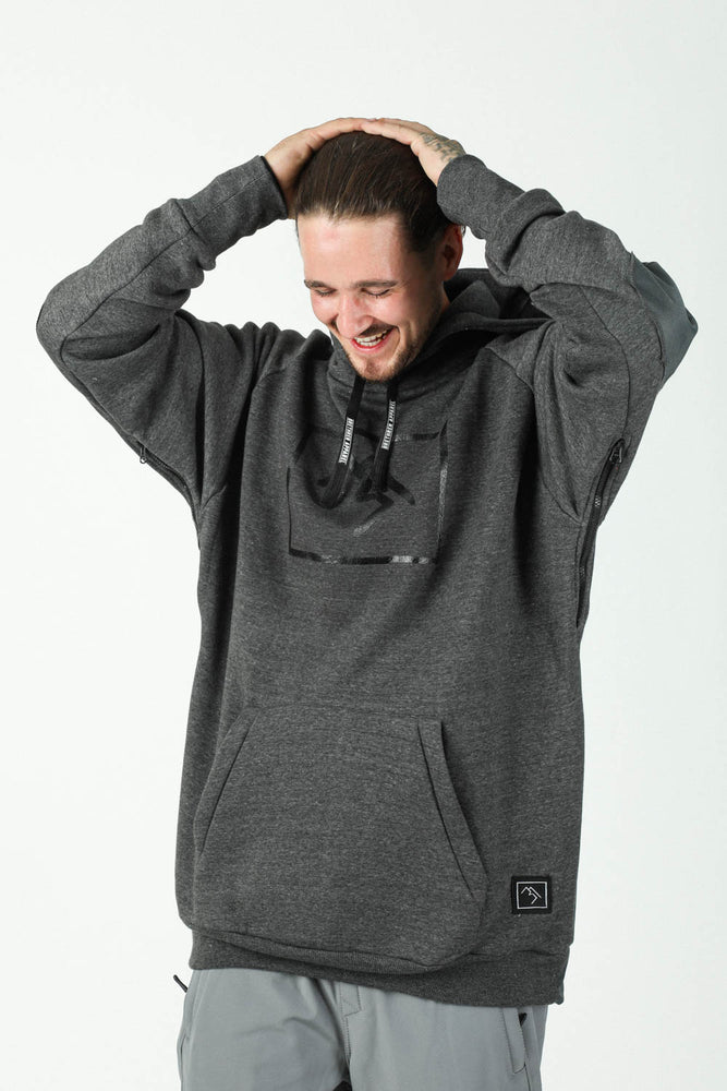 charcoal snowboard hoodie