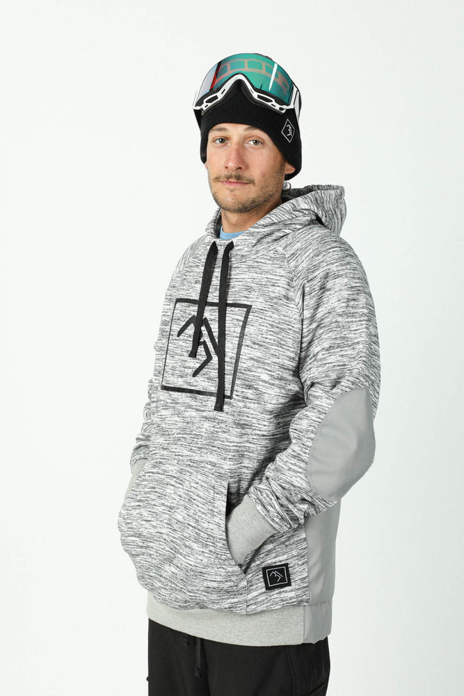 grey snowboard hoodie