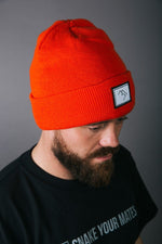 Patch Beanie - Orange - brethrenapparel