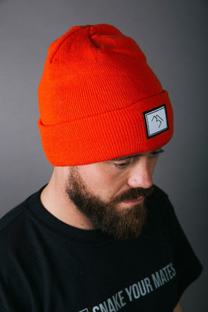 
                  
                    Load image into Gallery viewer, Patch Beanie - Orange - brethrenapparel
                  
                