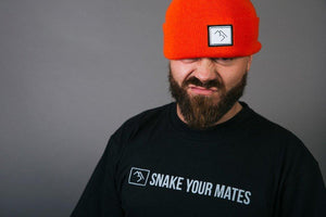 
                  
                    Load image into Gallery viewer, Patch Beanie - Orange - brethrenapparel
                  
                